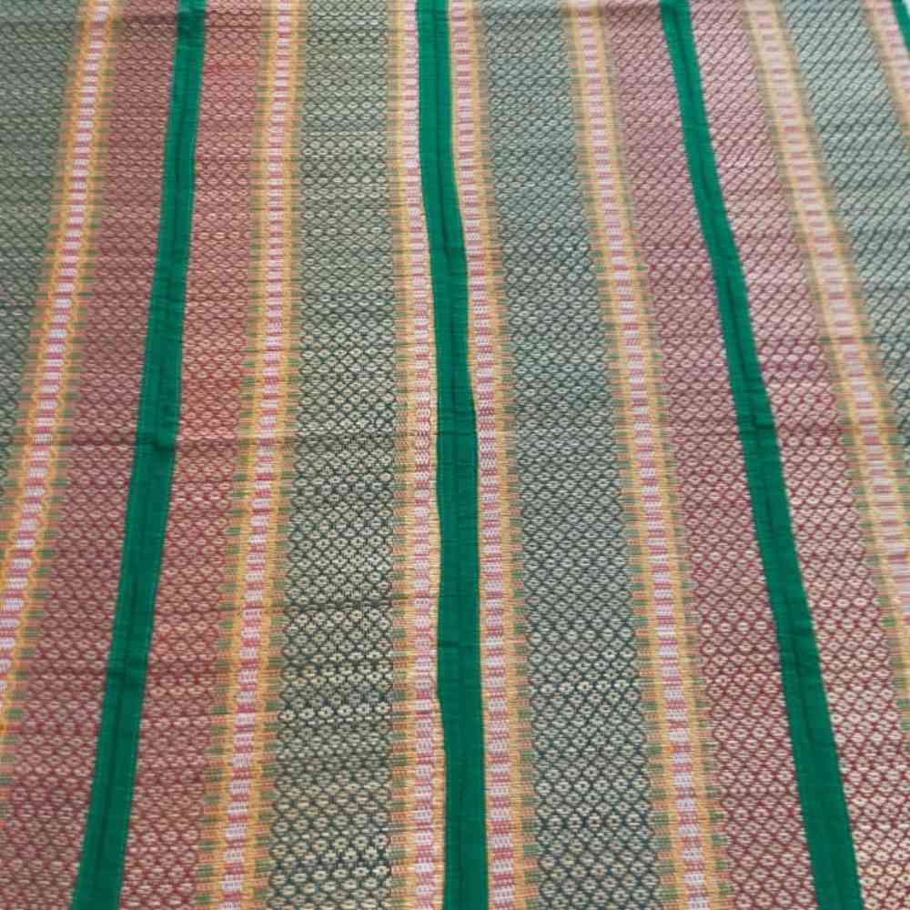 Tussar Saree with Madhubani Bride, Doli, and Kaahar Painting